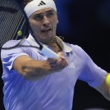 Alexander Zverev s'est montré solide lundi à Turin KEYSTONE/AP/Antonio Calanni